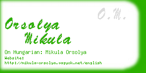 orsolya mikula business card